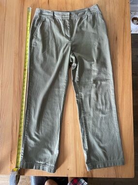 Liz Claiborne  Olive Straight-Leg Chinos